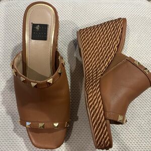 White House Black Market Studded Wedges